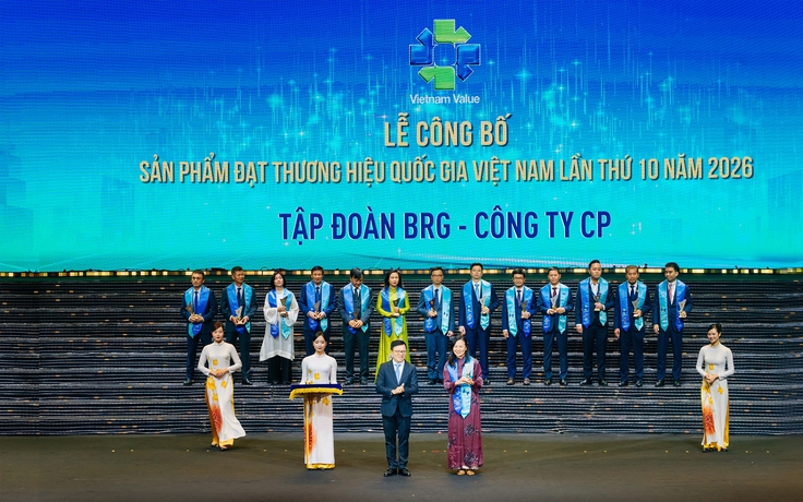 Bốn sản phẩm của Tập đoàn BRG được vinh danh Thương hiệu quốc gia Việt Nam 2026