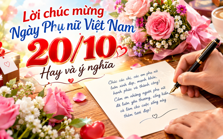 Lời chúc mừng ngày Phụ nữ Việt Nam 20.10 ngọt ngào, ý nghĩa tới người yêu thương