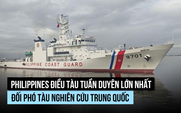 Tàu tuần duyên, máy bay Philippines đối phó tàu nghiên cứu Trung Quốc