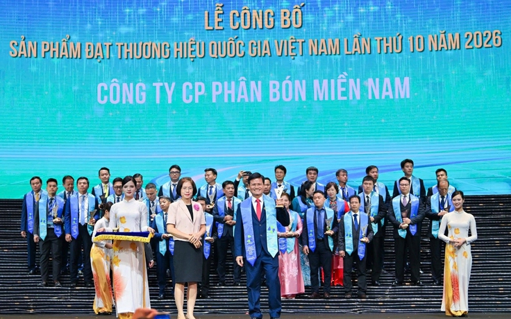 Phân bón Miền Nam có 2 sản phẩm đạt Thương hiệu quốc gia 2026