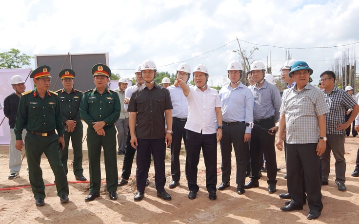 Phó thủ tướng Lê Tiến Châu kiểm tra 2 dự án cơ sở giáo dục Quảng Trị
