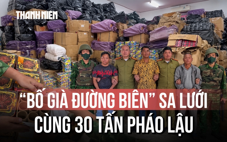 'Bố già đường biên' sa lưới cùng 30 tấn pháo lậu sát Quảng Trị
