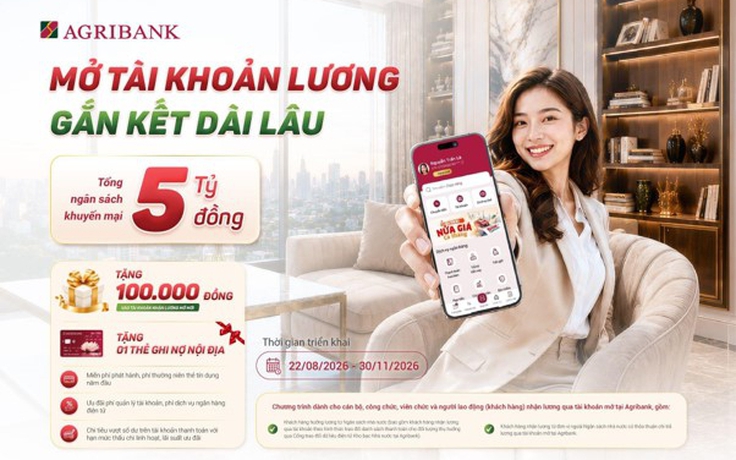 Nhận lương thuận tiện - Giao dịch dễ dàng - Tận hưởng nhiều ưu đãi cùng Agribank