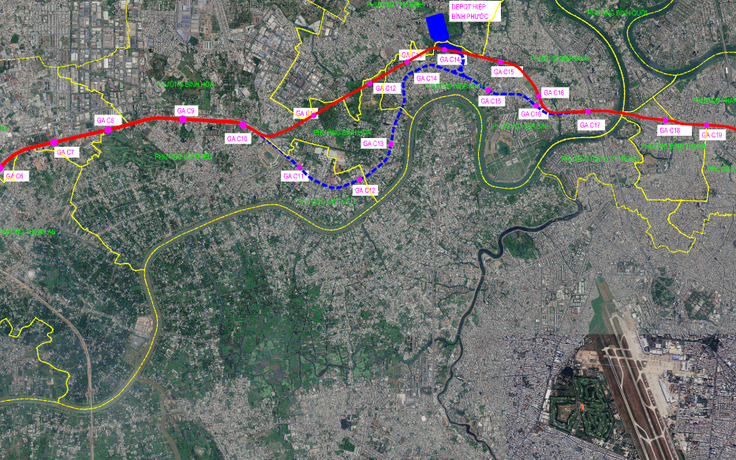 Dự án metro Thủ Dầu Một - TP.HCM: Bắt đầu đo đạc, kiểm đếm đất