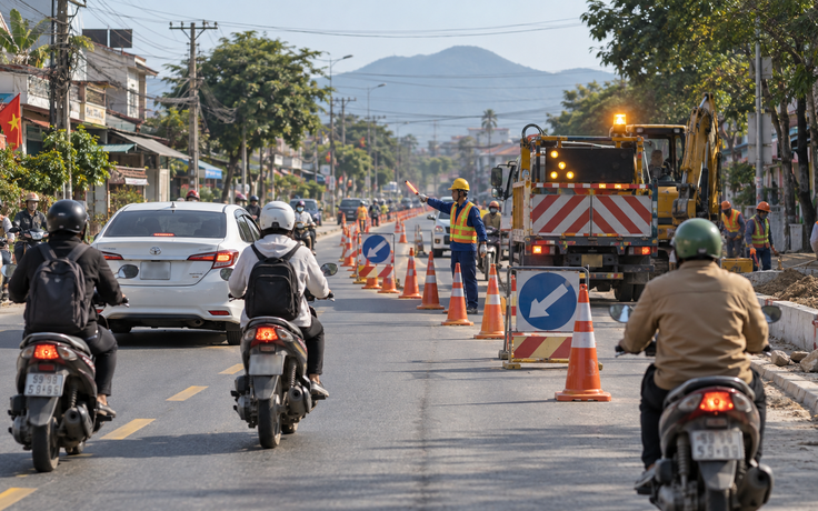 Xe công trình bật đèn vàng nhấp nháy có phải xe ưu tiên, buộc phải nhường đường?