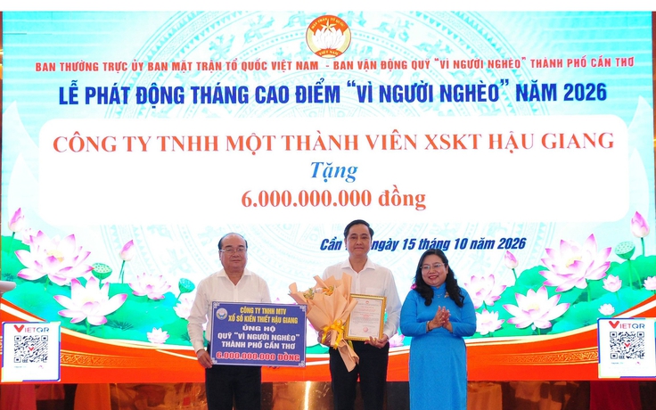 Xổ số kiến thiết Hậu Giang ủng hộ an sinh xã hội hơn 21 tỉ đồng