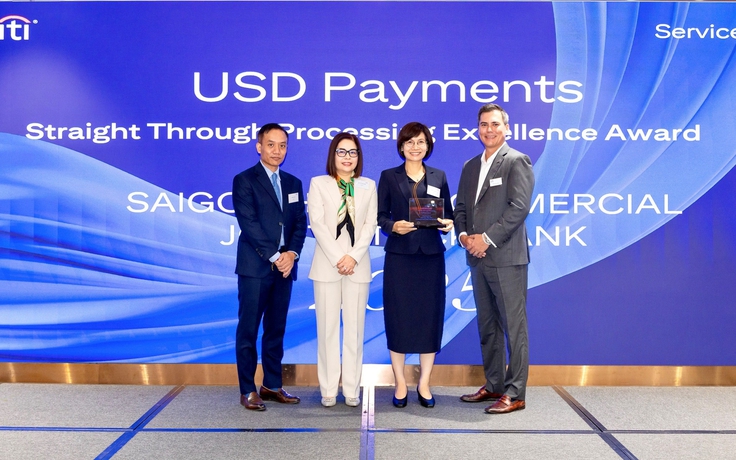 SHB nhận giải thưởng Chất lượng thanh toán quốc tế xuất sắc (STP Award) từ Citibank