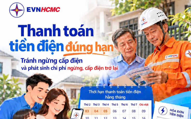 EVNHCMC ban hành đơn giá ngừng, cấp điện trở lại