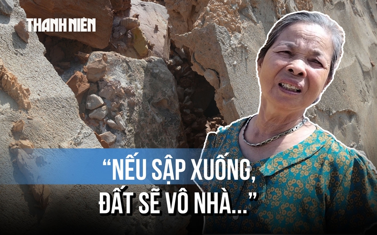 Kè chống sạt lở hơn 57 tỉ đồng ở Thanh Hóa vừa làm xong đã sụt lún, đứt gãy