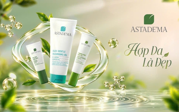 ASTADE'MA - Mỹ phẩm tiêu chuẩn dược chăm sóc da mụn dịu nhẹ, lành tính