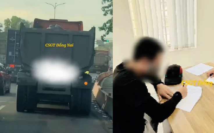 Đi sai làn đường trên quốc lộ 51, tài xế bị phản ánh qua VneTraffic