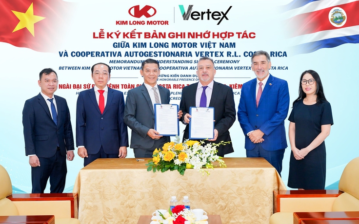 Kim Long Motor ký biên bản ghi nhớ với VERTEX R.L., hướng đến thị trường Trung Mỹ