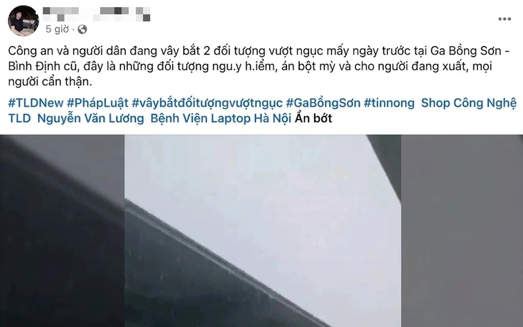Đi tàu trốn vé, người đàn ông bị dân mạng 'đồn' là phạm nhân trốn trại
