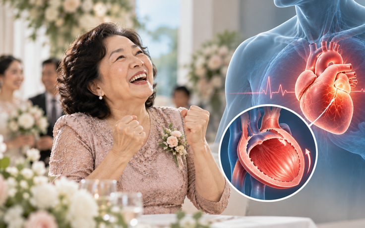 Người phụ nữ 65 tuổi phải nhập viện cấp cứu vì… quá hạnh phúc