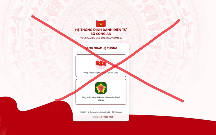 Cảnh giác bẫy lừa đảo từ website mạo danh hệ thống xác thực điện tử VNeID