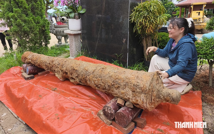 Bộ súng thần công thành Điện Hải chờ đánh thức
