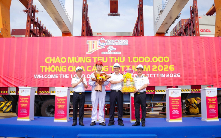 Cảng Tân Cảng - Cái Mép Thị Vải 3 năm liên tiếp đạt mốc 1 triệu TEU