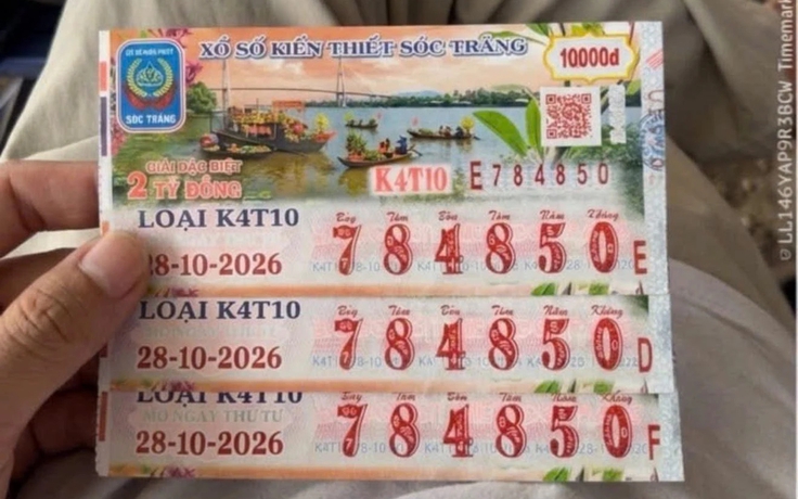 Mua sát giờ mở thưởng, nữ công nhân trúng độc đắc 6 tỉ xổ số miền Nam