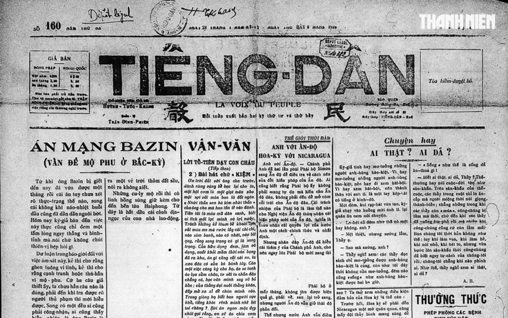 Kỷ vật kể chuyện cụ Huỳnh: Đọc lại Tiếng Dân từ gần 1 thế kỷ trước