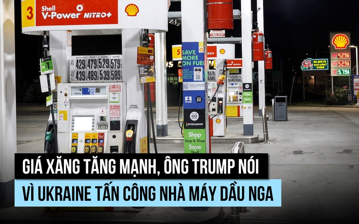Ông Trump nói giá xăng tăng vì Ukraine, đảng Dân chủ