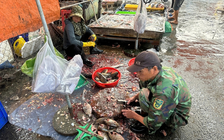 Rùng mình chợ tự phát sát chợ đầu mối TP.HCM: Cá nằm la liệt dưới đường