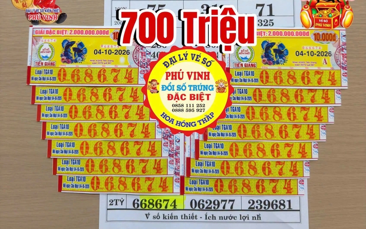Đi đám cưới về tình cờ mua 14 tờ vé số, trúng lớn xổ số miền Nam
