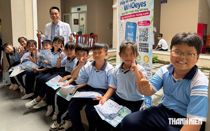 5.000 học sinh được sàng lọc tật khúc xạ, bệnh về mắt