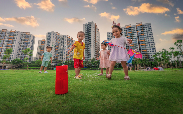 Diện mạo của một khu đô thị hạnh phúc nhìn từ nụ cười trẻ thơ