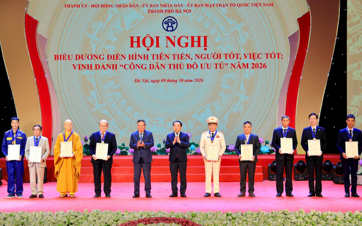 Giám đốc Công an TP.Hà Nội được vinh danh 'Công dân thủ đô ưu tú' năm 2026