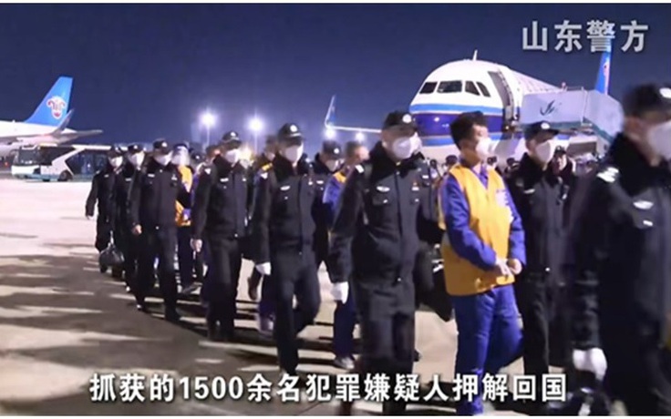 Trung Quốc đưa về nước hơn 1.500 nghi phạm lừa đảo từ Myanmar