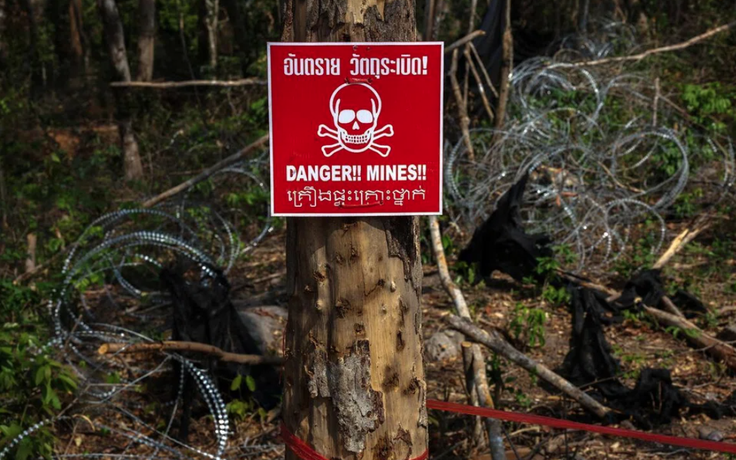 Nổ mìn ở biên giới Thái Lan - Campuchia, một binh sĩ bị thương nặng