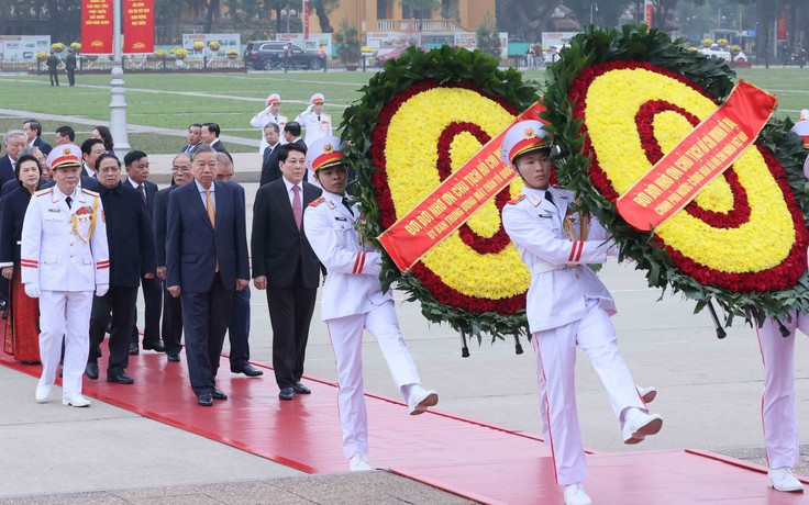 Lãnh đạo Đảng, Nhà nước viếng Chủ tịch Hồ Chí Minh