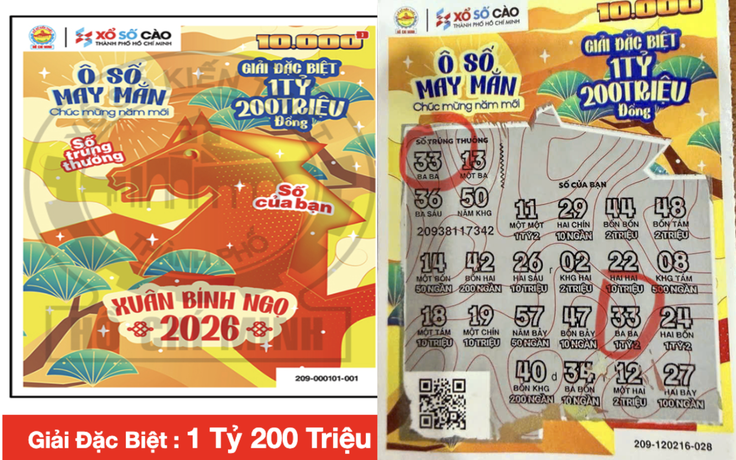 May mắn Tết Bính Ngọ: Một người trúng độc đắc 1,2 tỉ đồng xổ số cào TP.HCM