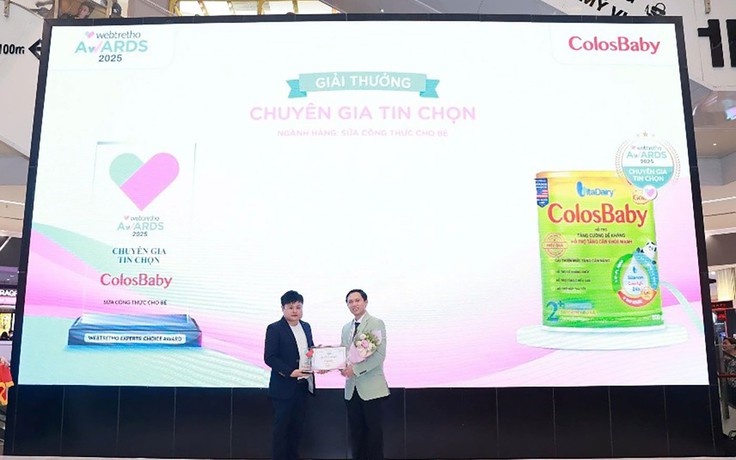 ColosBaby Gold được Chuyên gia tin chọn tại Webtretho Awards 2025