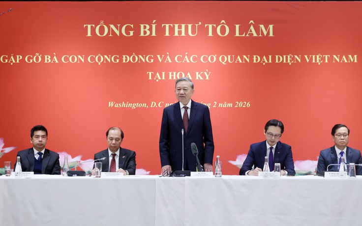 Tổng Bí thư Tô Lâm gặp gỡ bà con cộng đồng người Việt Nam tại Mỹ