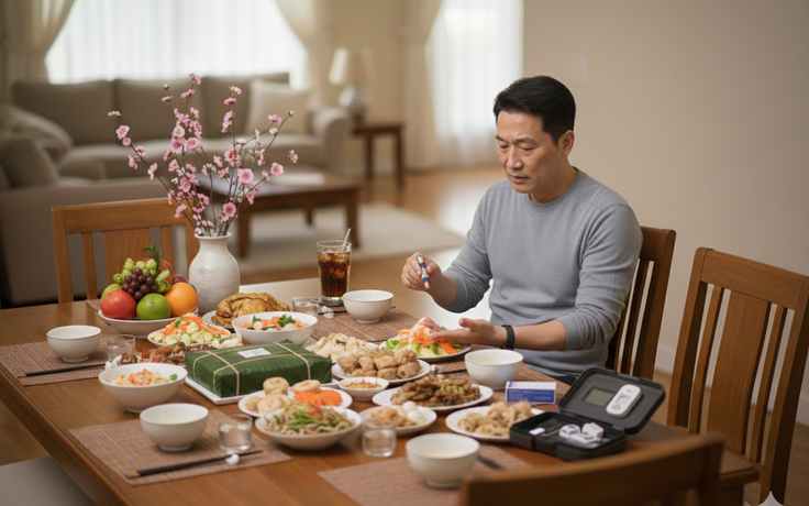 Hạ đường huyết đột ngột giữa tiệc tết: Cách xử trí đúng và kịp thời