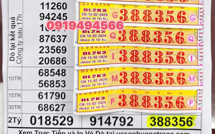 Xổ số miền Nam: Khách Vĩnh Long trúng 12 tỉ đồng, lập tức gửi tiết kiệm