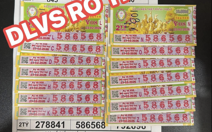 Người phụ nữ U.60 trúng độc đắc 28 tỉ xổ số miền Nam nhờ dãy số 586568