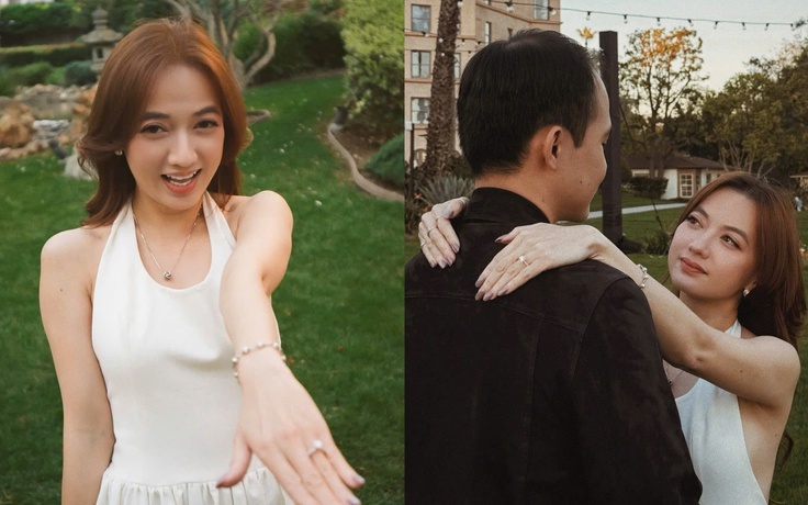 'Bé' Xuân Nghi được bạn trai kỹ sư cầu hôn