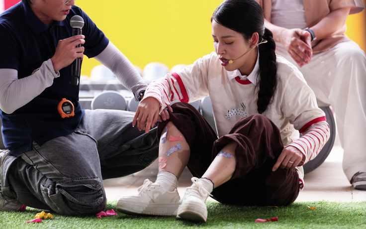Puka gặp chấn thương trong show thực tế