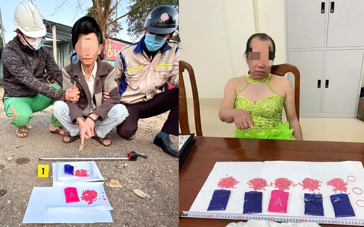 Bắt 2 nghi phạm núp bóng kinh doanh lô tô để mua bán ma túy