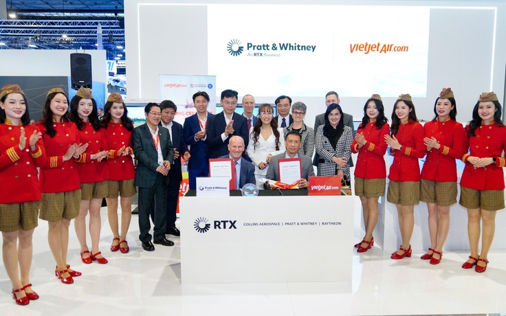 Vietjet đặt hàng động cơ Pratt & Whitney cho 44 máy bay Airbus A320neo