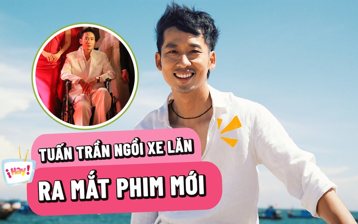 Tuấn Trần ngồi xe lăn ra mắt phim cùng Phương Anh Đào