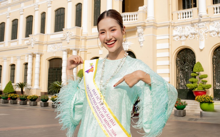 Hoa hậu Môi trường thế giới 2023 Nguyễn Thanh Hà tỏa sáng trong tà áo dài Việt