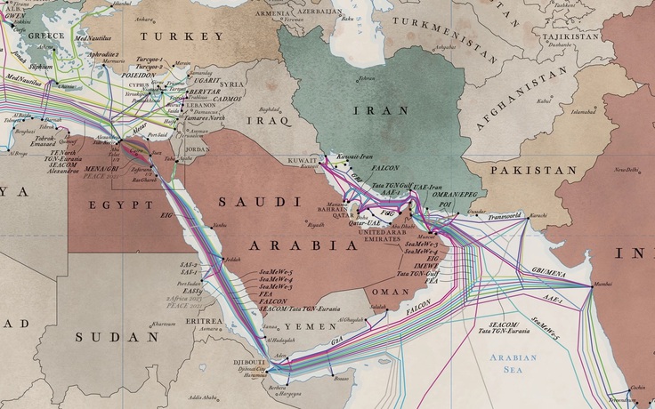 Vùng Vịnh xây dựng hạ tầng internet mới để giảm rủi ro eo biển Hormuz