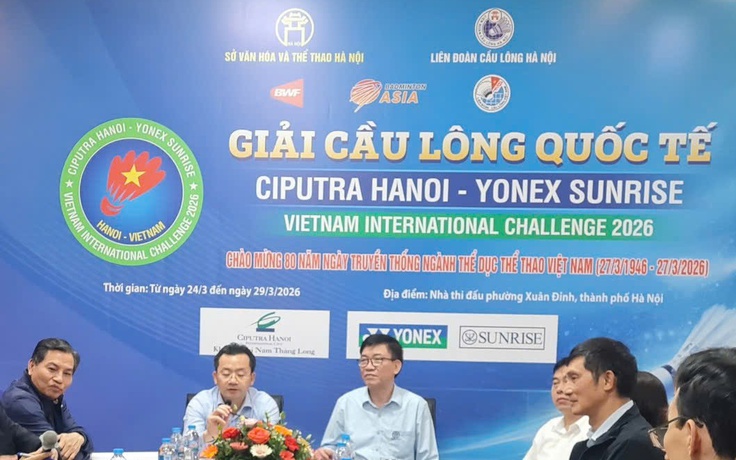 Giải cầu lông Ciputra Hà Nội hứa hẹn hấp dẫn, quy tụ nhiều tay vợt giỏi quốc tế