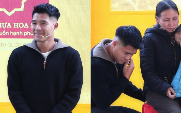 Vì sao cầu thủ Hà Đức Chinh bật khóc trong show thực tế?