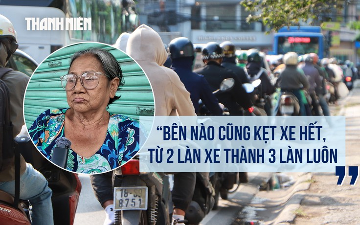 Khổ sở trên con đường ùn tắc nhất TP.HCM, người dân chờ mở rộng 8 làn xe