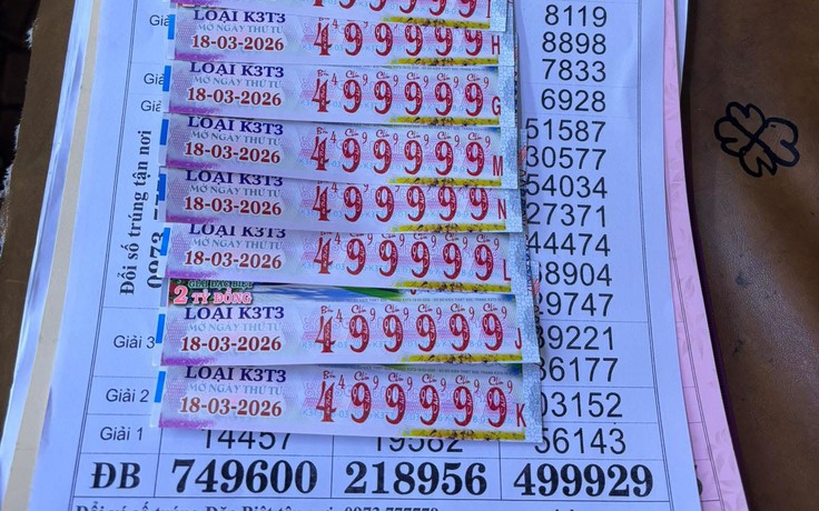 Người phụ nữ Cà Mau trúng xổ số miền Nam với dãy số siêu đẹp 99999