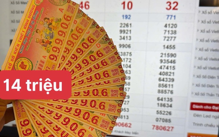 Xổ số miền Nam ngày 20 tháng 3: Cọc vé dãy 9999 trúng đài Bình Dương